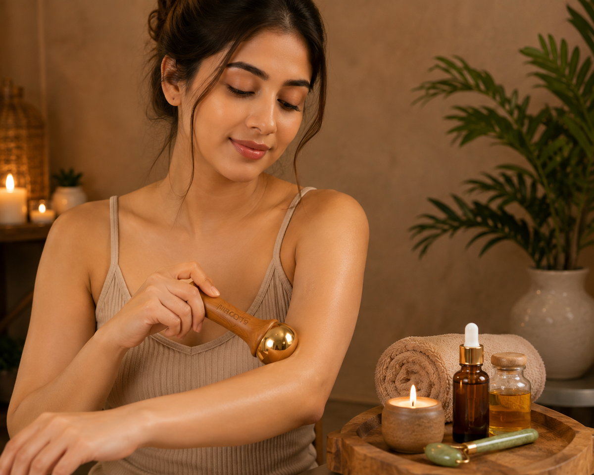 INROOTS Kansa Massage Therapy Wand – Premium Facial & Body Massager