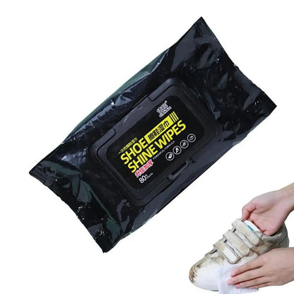 Shoe Wipes | 80 Pcs Instant Cleaner | Quick Dirt & Stain Removal | Shoe Cleaning Kit