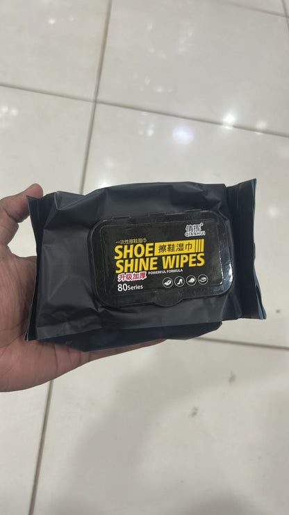 Shoe Wipes | 80 Pcs Instant Cleaner | Quick Dirt & Stain Removal | Shoe Cleaning Kit