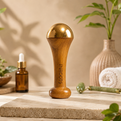 INROOTS Kansa Massage Therapy Wand – Premium Facial & Body Massager