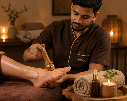 INROOTS Kansa Massage Therapy Wand – Premium Facial & Body Massager