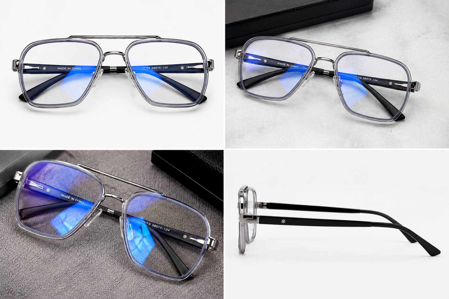 Matte Black UV400 Aviator Sunglasses for Men | Premium Metal Frame | Polarized Style