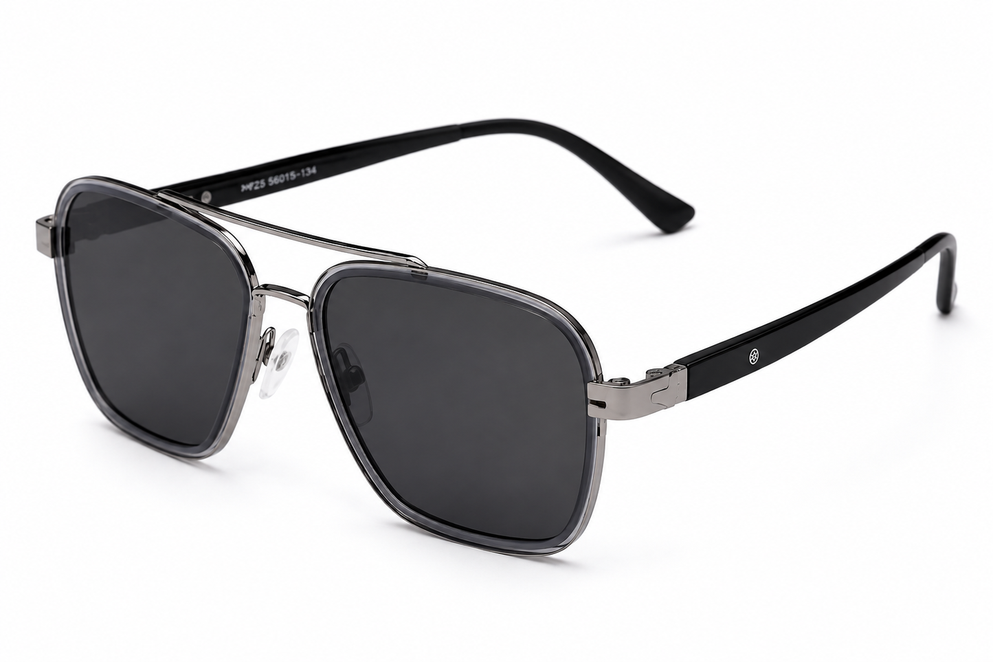 Matte Black UV400 Aviator Sunglasses for Men | Premium Metal Frame | Polarized Style
