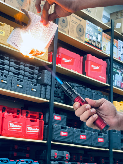 🔥 Jet Flame Torch Lighter – Windproof | Strong Blue Flame | Refillable Metal Body